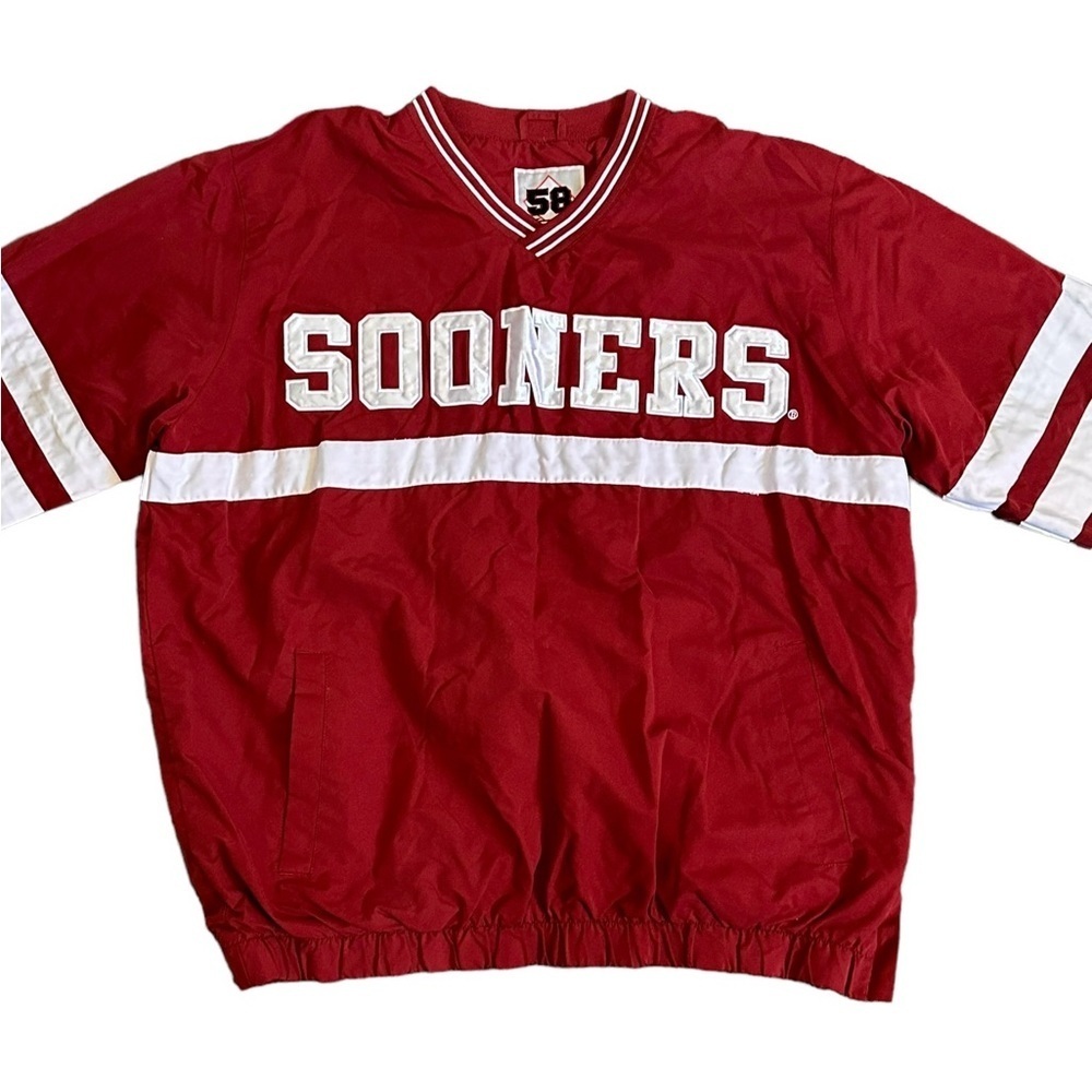 Sooners Red Pullover Jacket